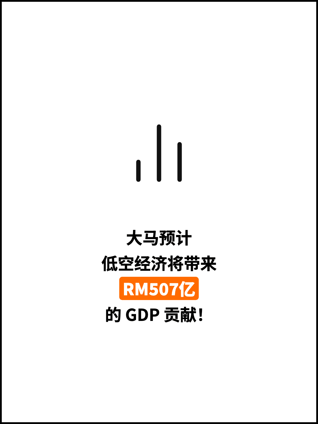 大马预计 低空经济将带来 RM507亿 的 GDP 贡献！