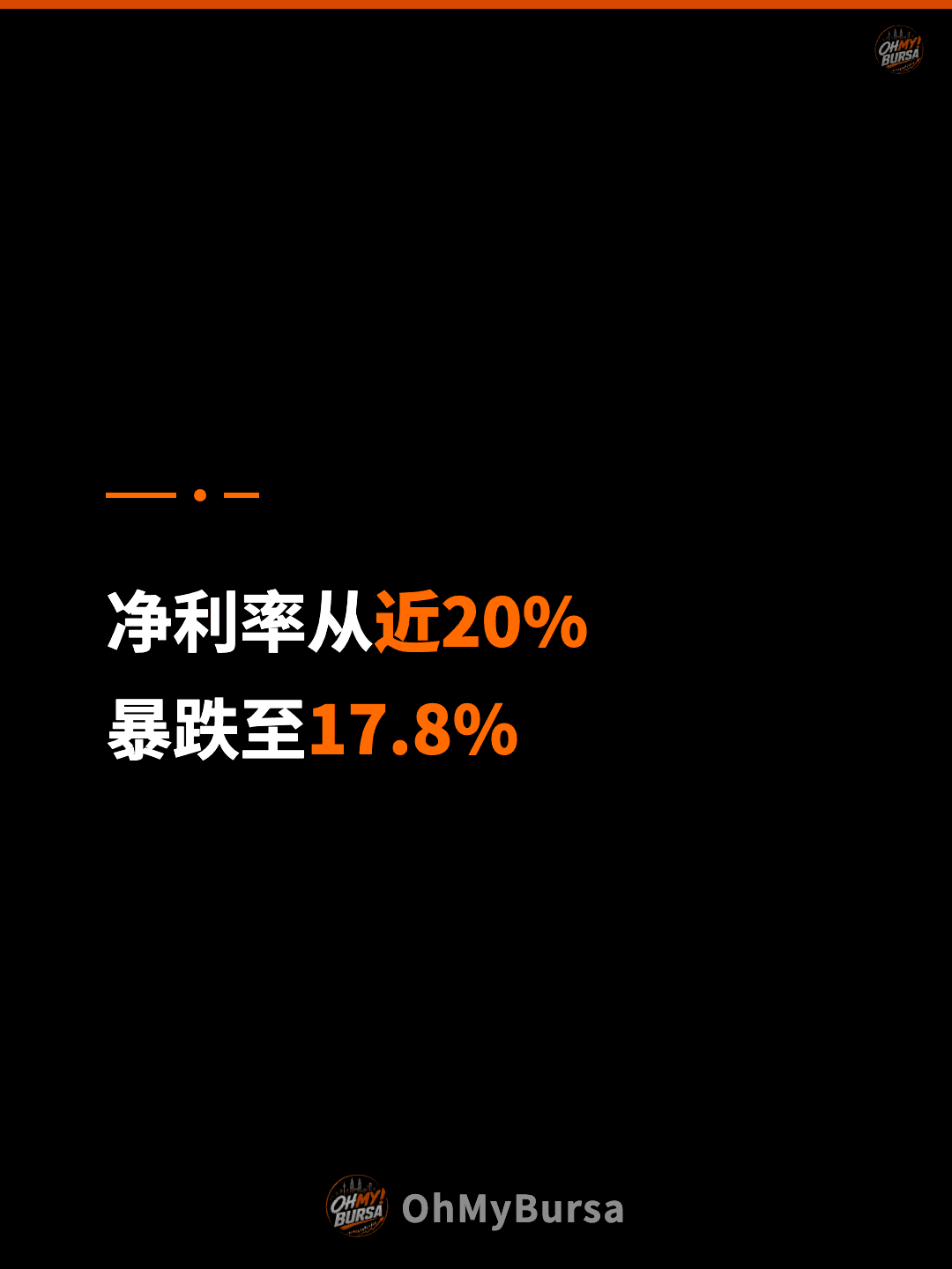 净利率从近20% 暴跌至17.8%