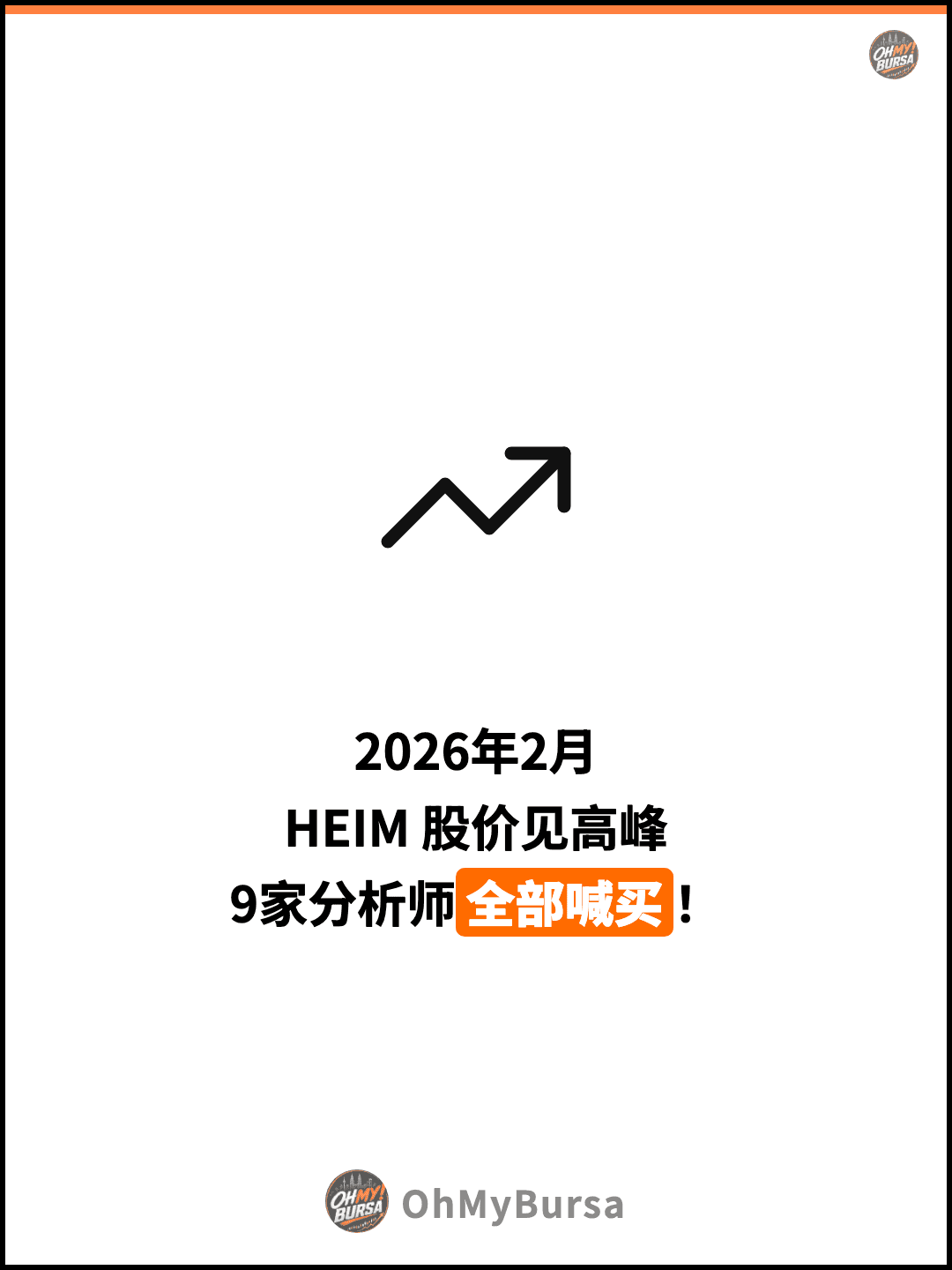 2026年2月 HEIM 股价见高峰 9家分析师全部喊买！