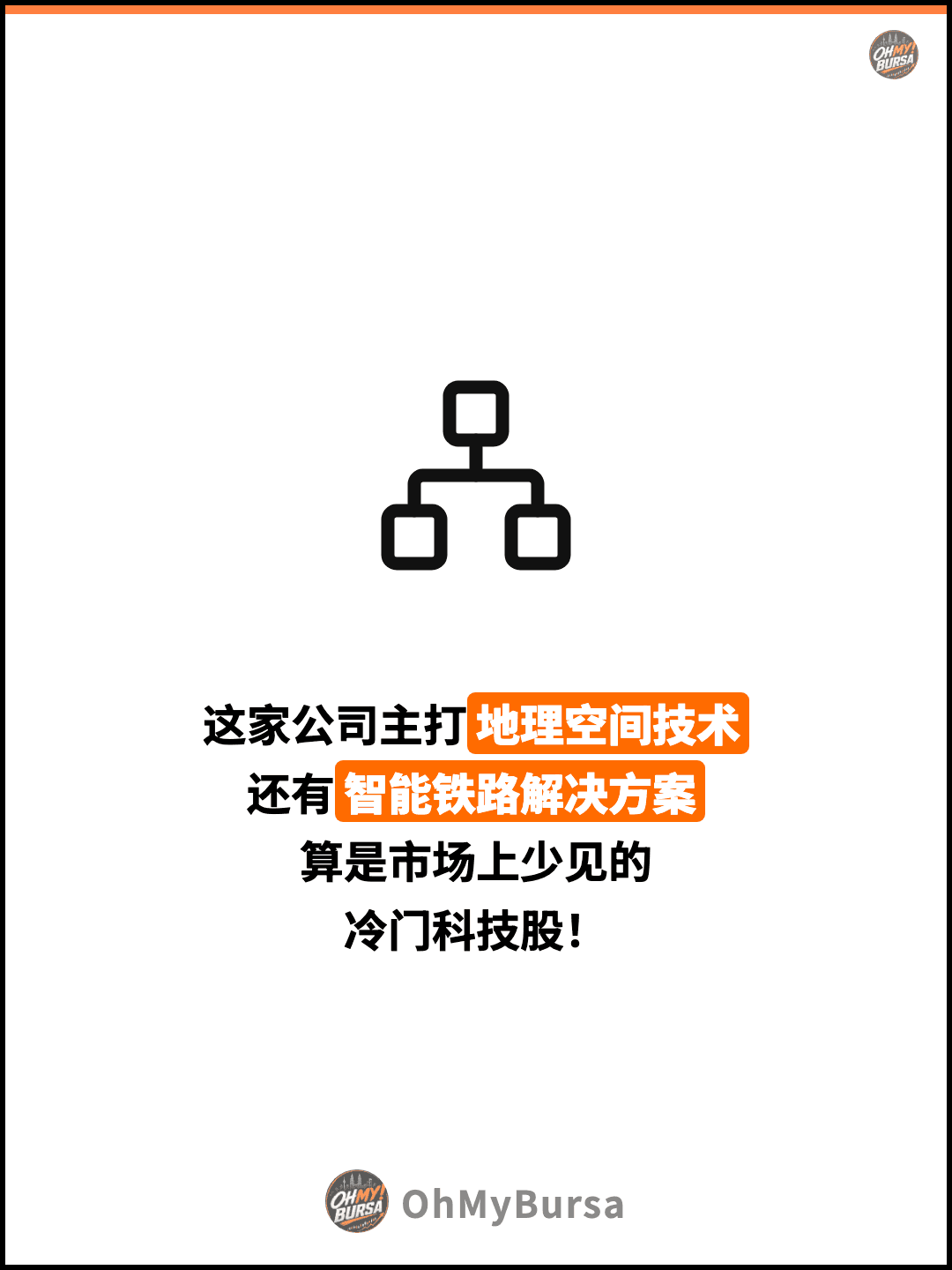 这家公司主打地理空间技术 还有智能铁路解决方案 算是市场上少见的 冷门科技股！