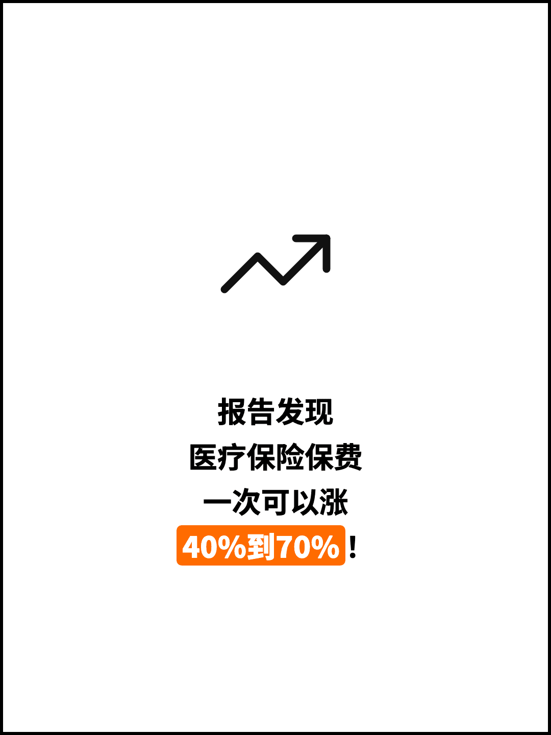 报告发现 医疗保险保费 一次可以涨 40%到70%！