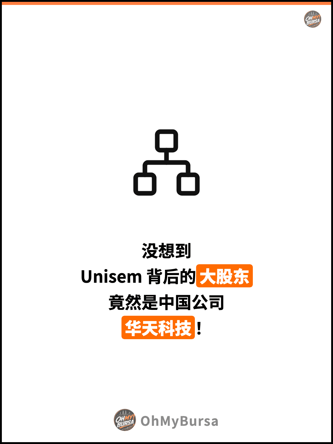 没想到 Unisem 背后的大股东 竟然是中国公司 华天科技！