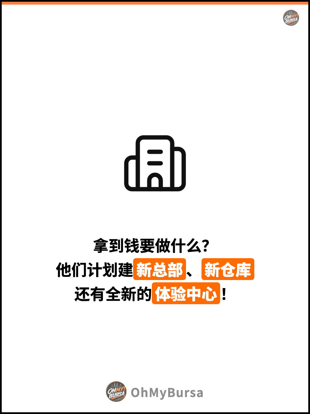 拿到钱要做什么？ 他们计划建新总部、新仓库 还有全新的体验中心！