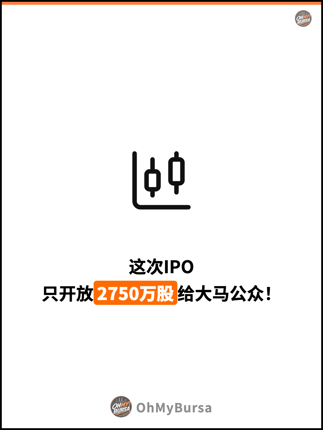 这次IPO 只开放2750万股给大马公众！