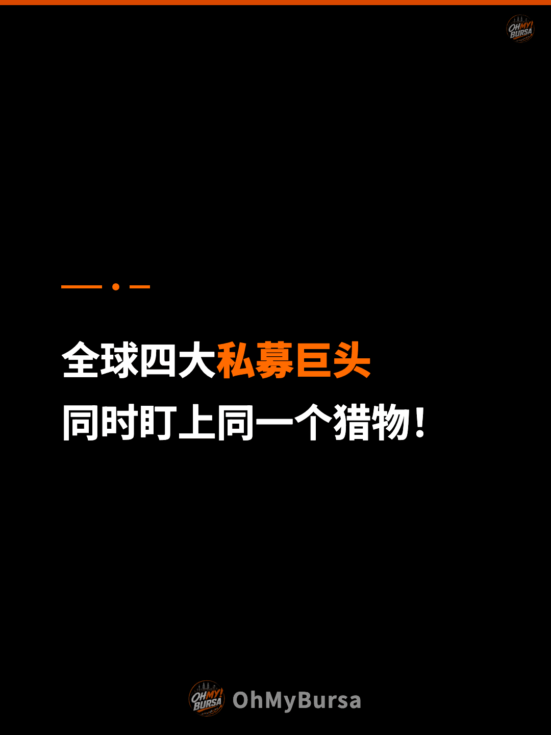 全球四大私募巨头 同时盯上同一个猎物！