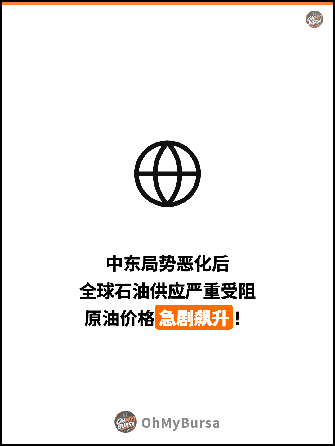 中东局势恶化后 全球石油供应严重受阻 原油价格急剧飙升！