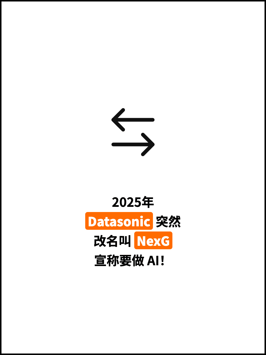 2025年 Datasonic 突然 改名叫 NexG 宣称要做 AI！