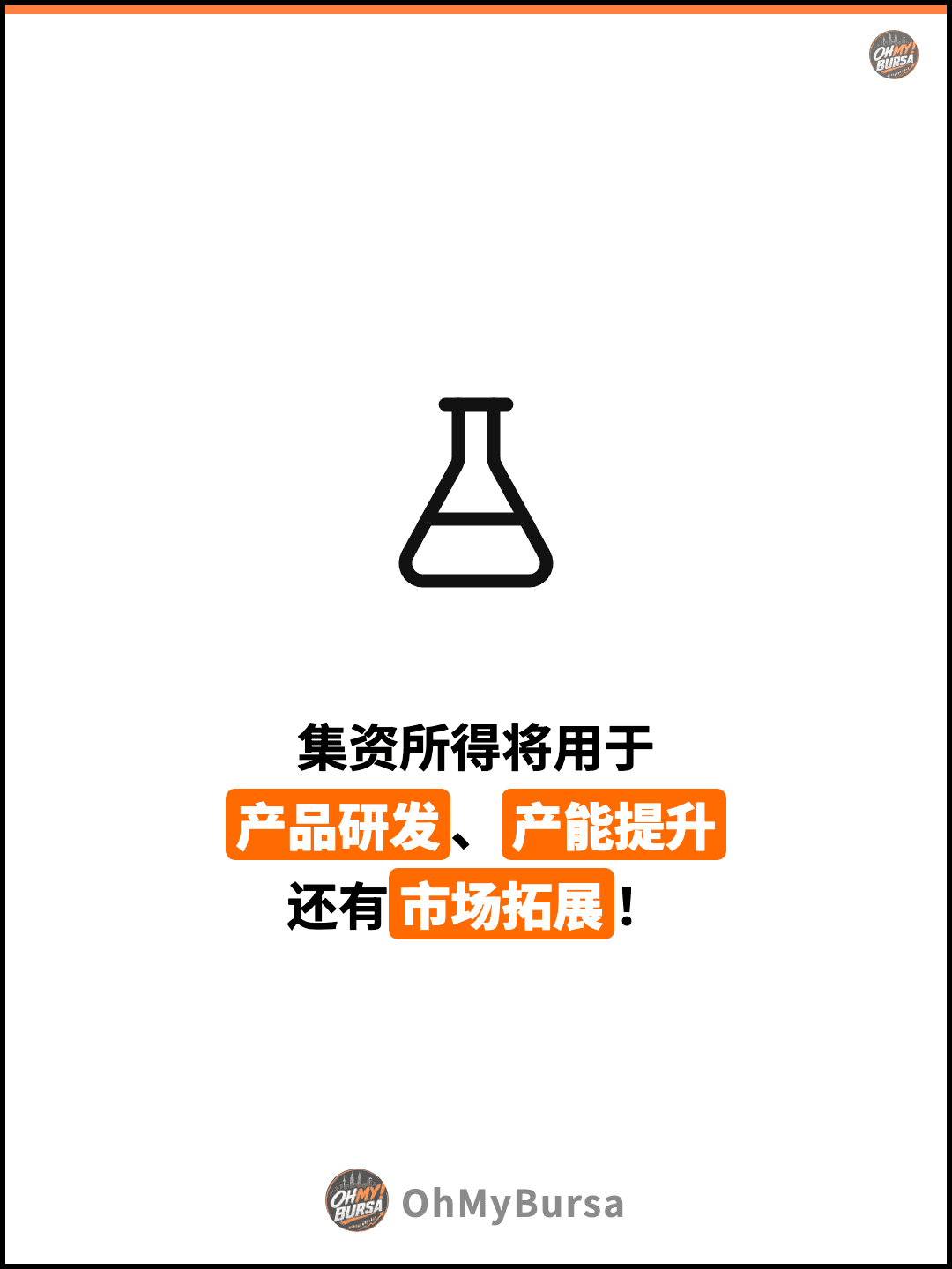 集资所得将用于 产品研发、产能提升 还有市场拓展！