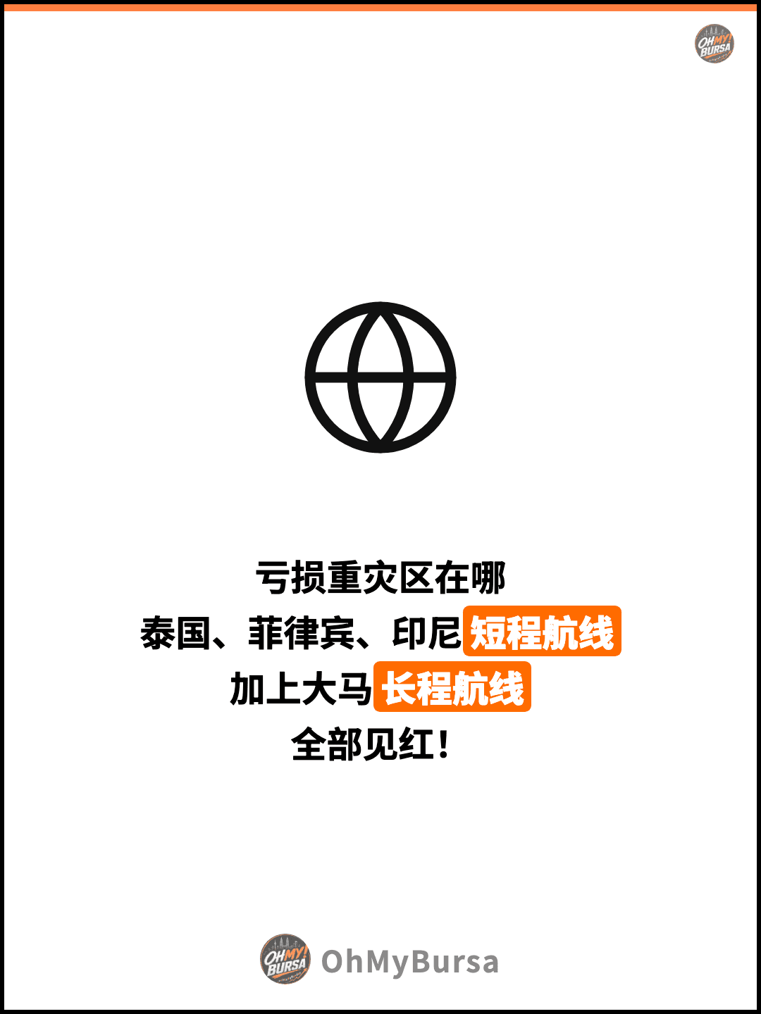 亏损重灾区在哪 泰国、菲律宾、印尼短程航线 加上大马长程航线 全部见红！