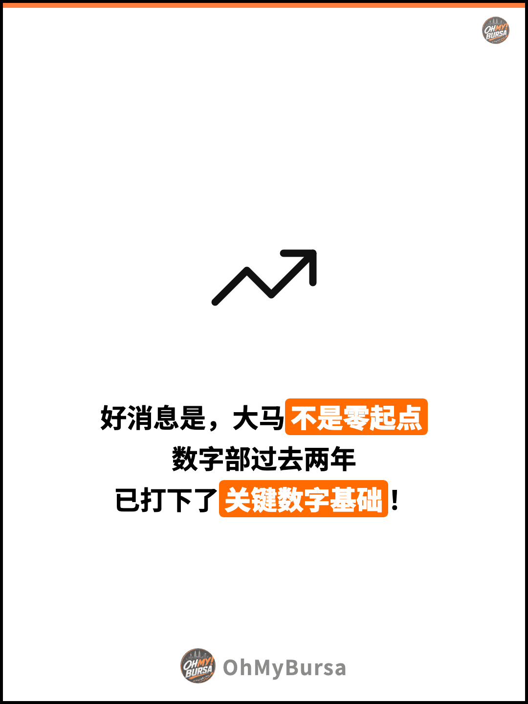 好消息是，大马不是零起点 数字部过去两年 已打下了关键数字基础！
