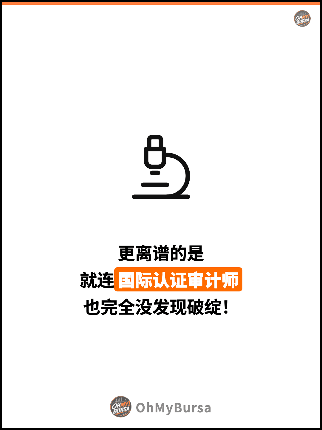 更离谱的是 就连国际认证审计师 也完全没发现破绽！