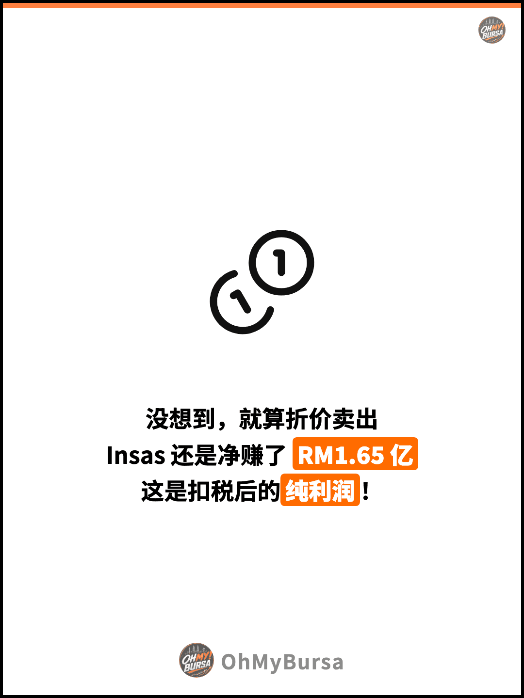 没想到，就算折价卖出 Insas 还是净赚了 RM1.65 亿 这是扣税后的纯利润！