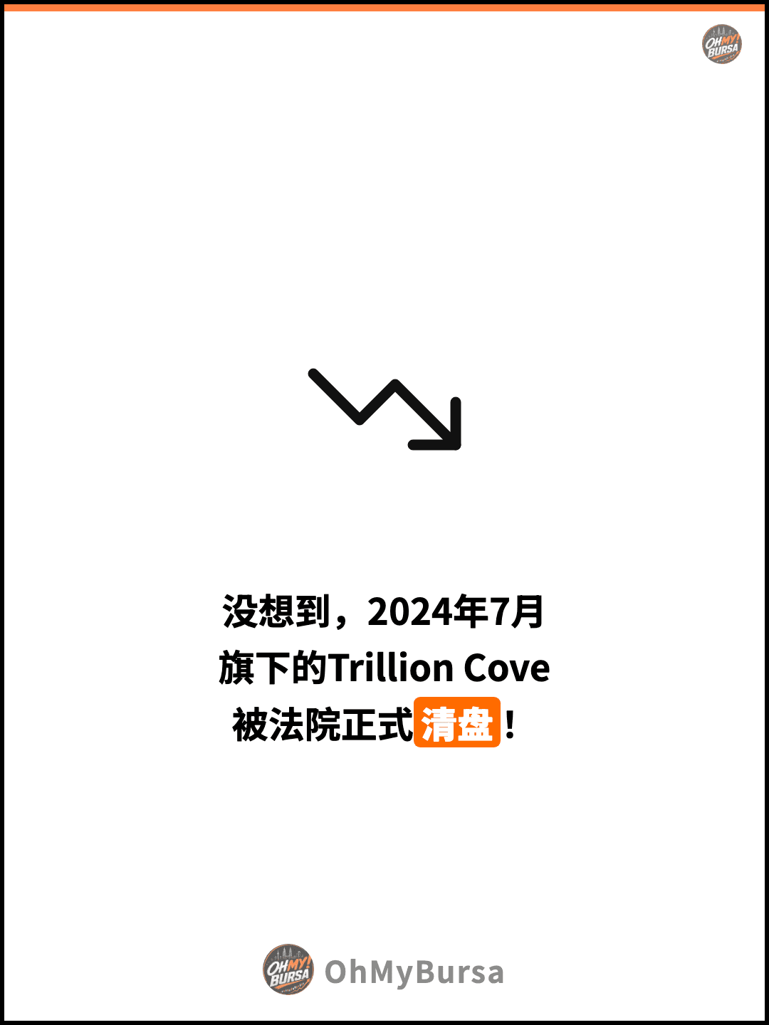 没想到，2024年7月 旗下的Trillion Cove 被法院正式清盘！
