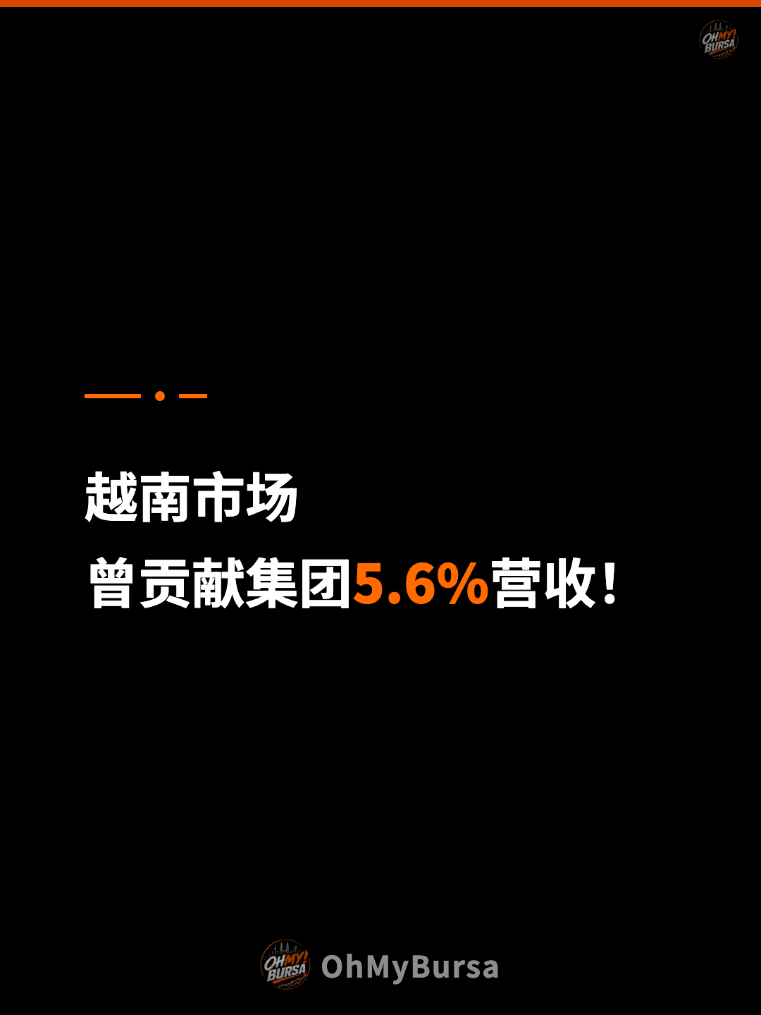 越南市场 曾贡献集团5.6%营收！