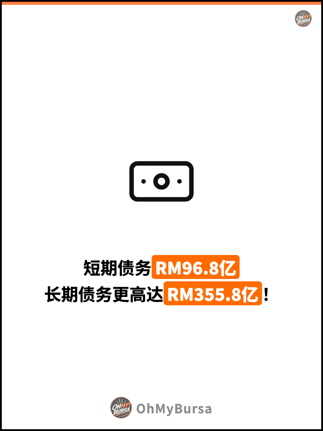 短期债务RM96.8亿 长期债务更高达RM355.8亿！