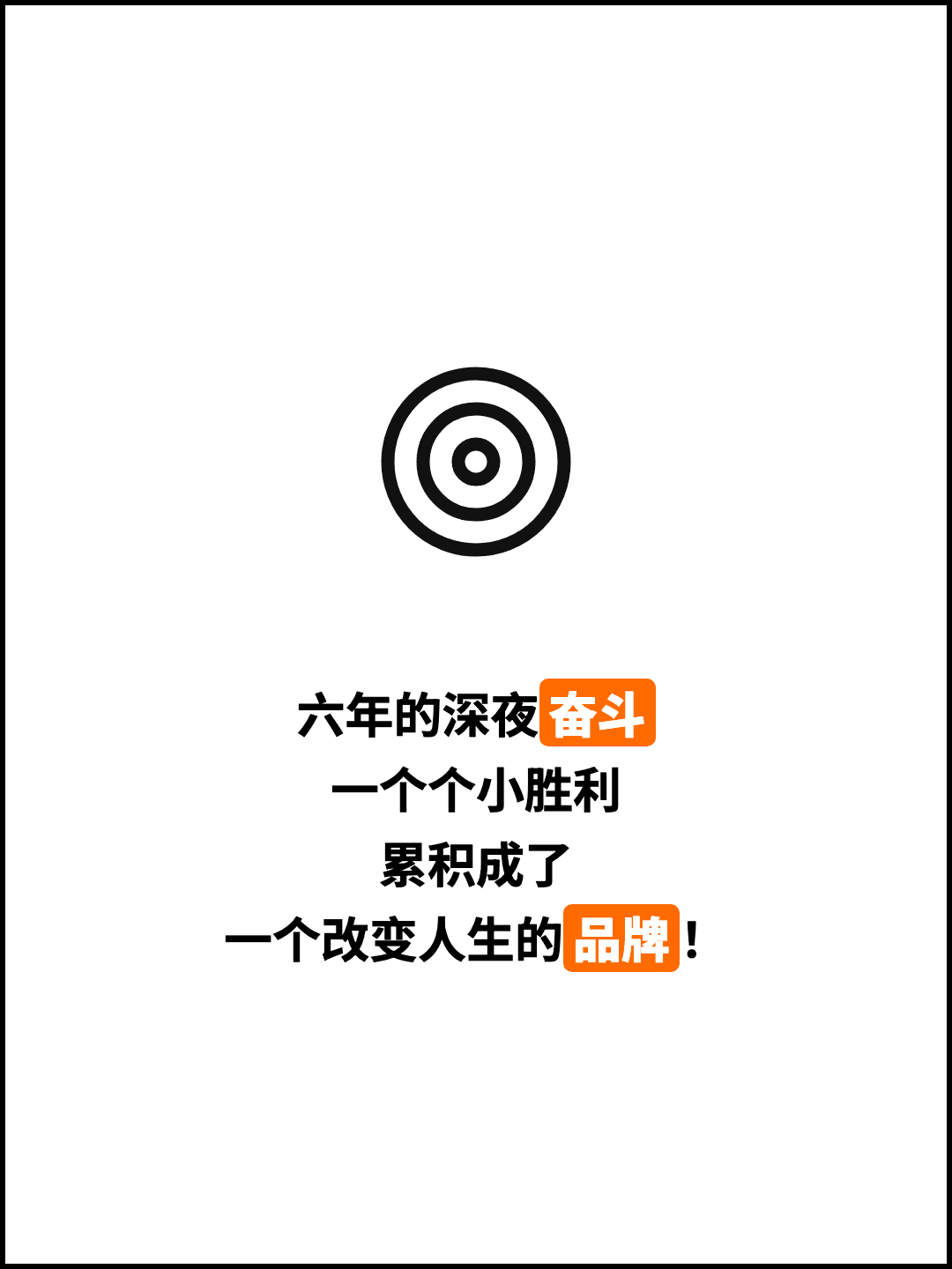 六年的深夜奋斗 一个个小胜利 累积成了 一个改变人生的品牌！