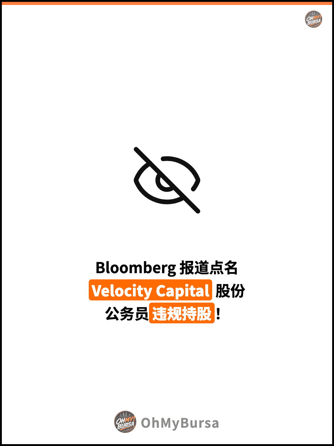Bloomberg 报道点名 Velocity Capital 股份 公务员违规持股！