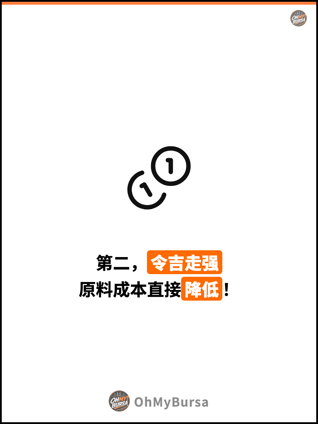 第二，令吉走强 原料成本直接降低！