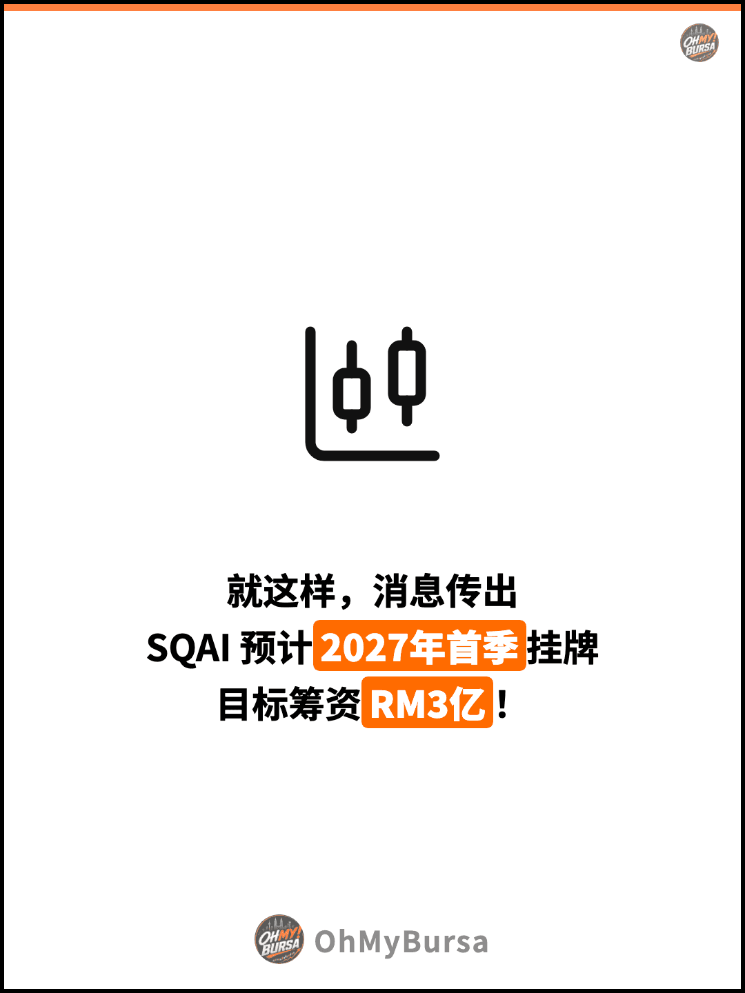 就这样，消息传出 SQAI 预计2027年首季挂牌 目标筹资RM3亿！