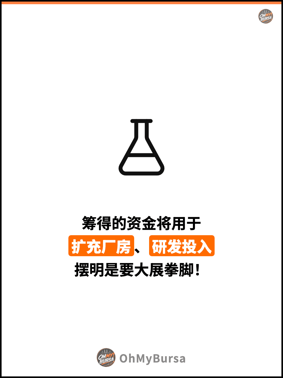 筹得的资金将用于 扩充厂房、研发投入 摆明是要大展拳脚！