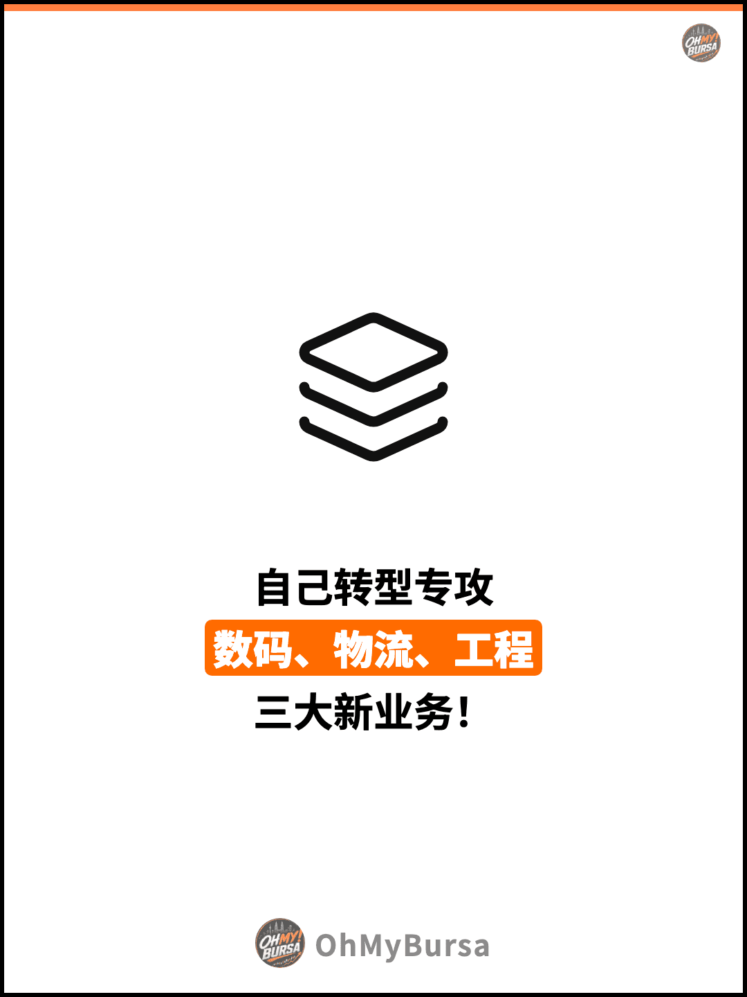 自己转型专攻 数码、物流、工程 三大新业务！