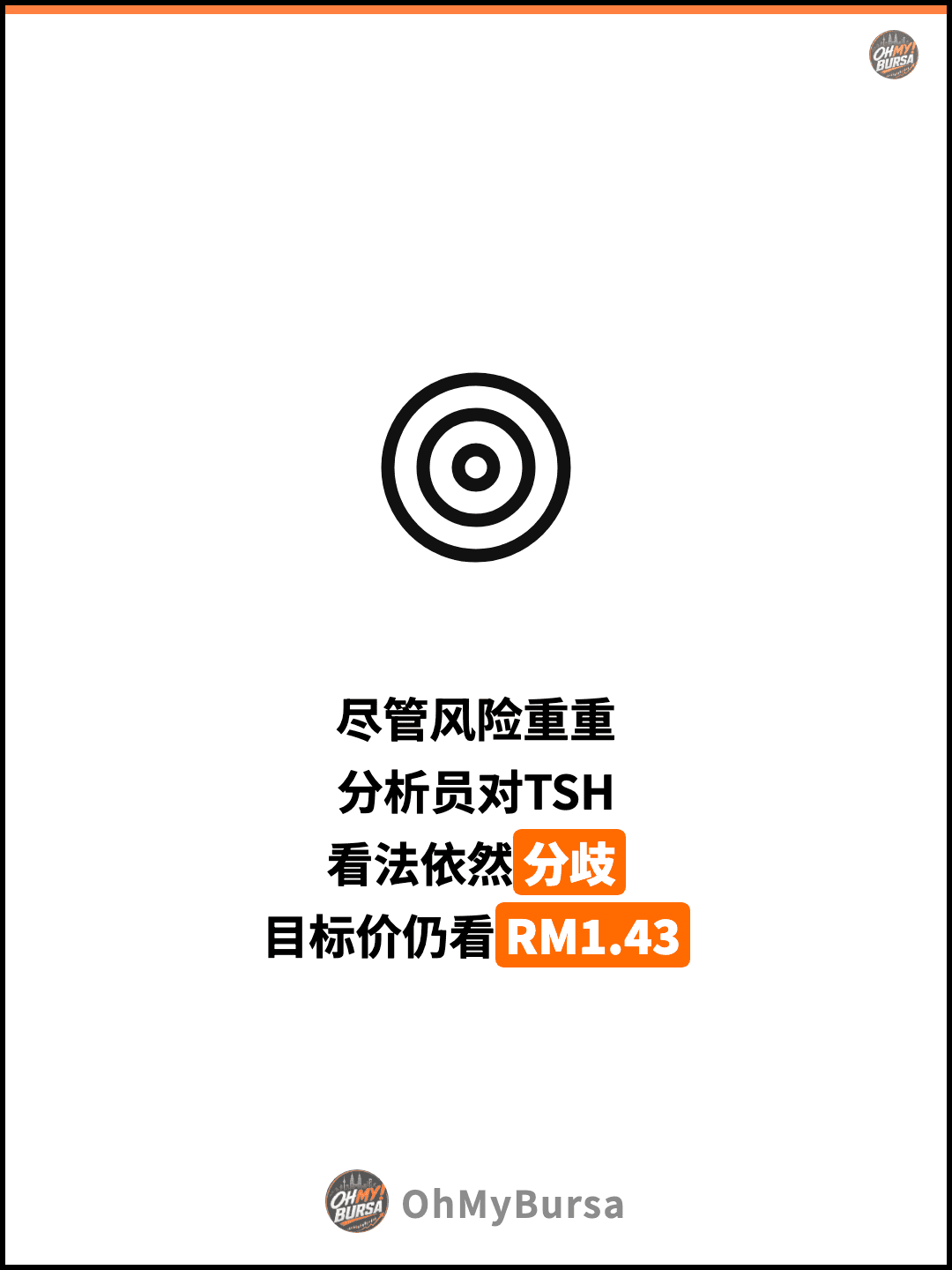 尽管风险重重 分析员对TSH 看法依然分歧 目标价仍看RM1.43