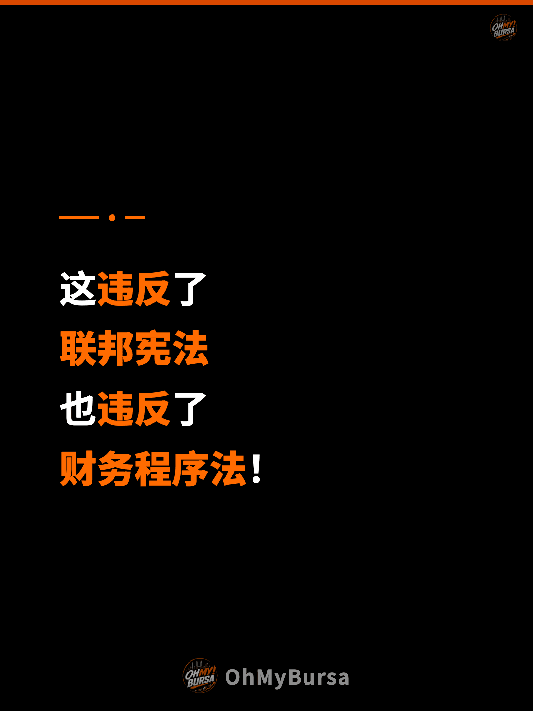 这违反了 联邦宪法 也违反了 财务程序法！