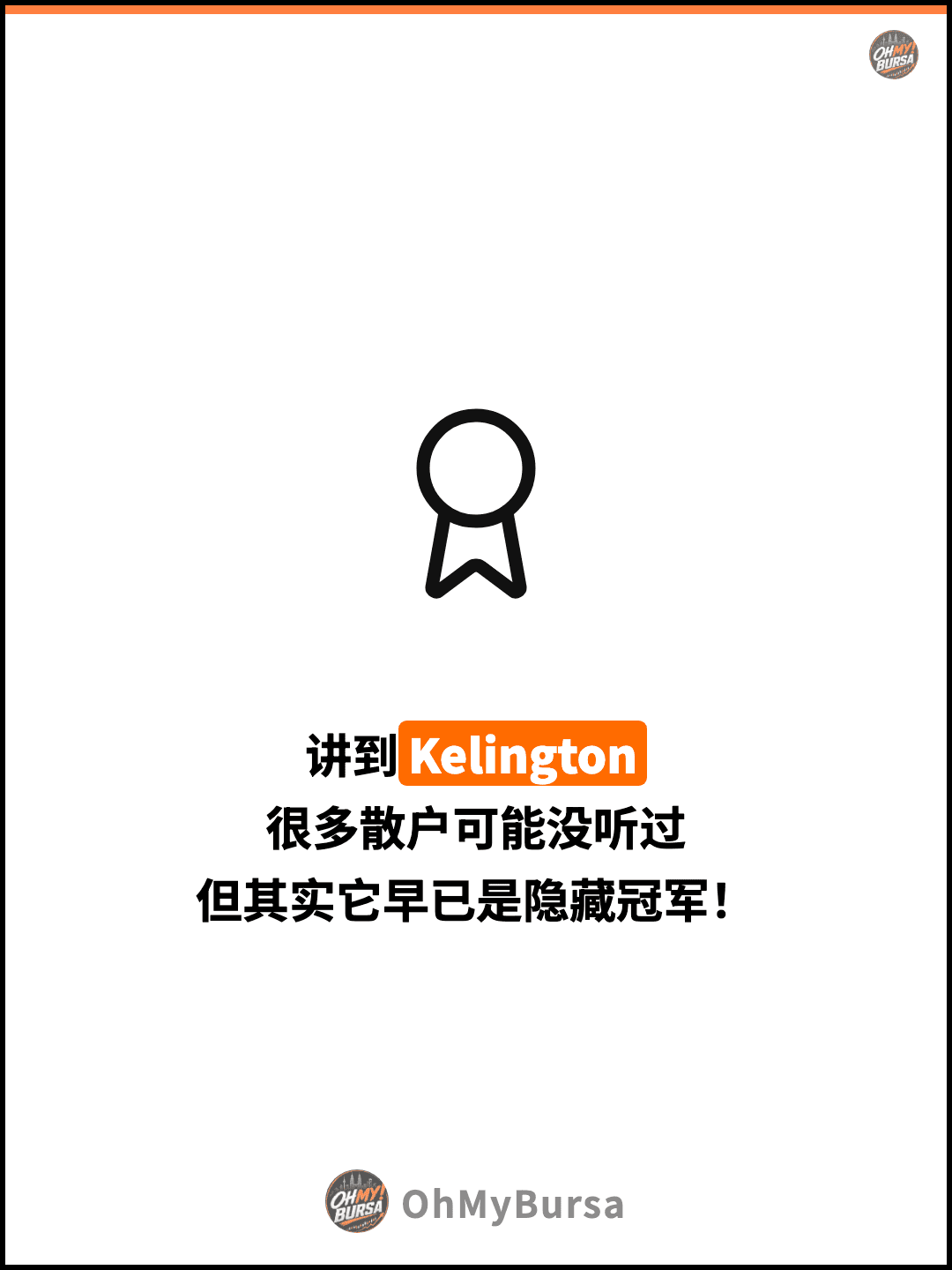 讲到Kelington 很多散户可能没听过 但其实它早已是隐藏冠军！