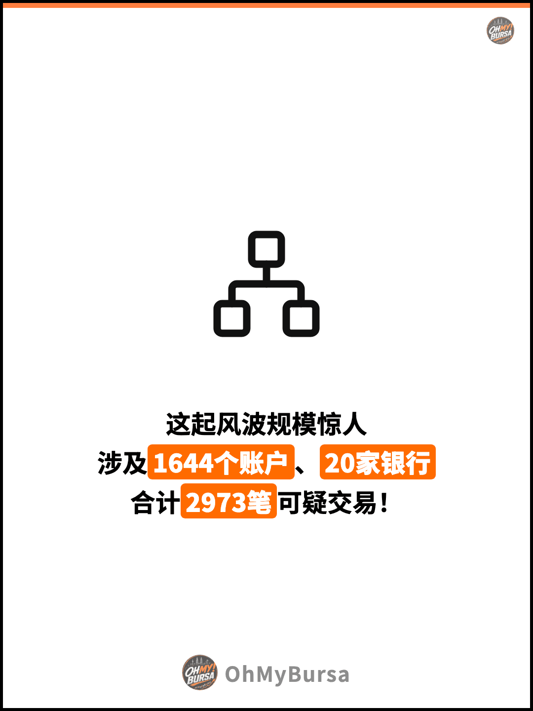 这起风波规模惊人 涉及1644个账户、20家银行 合计2973笔可疑交易！