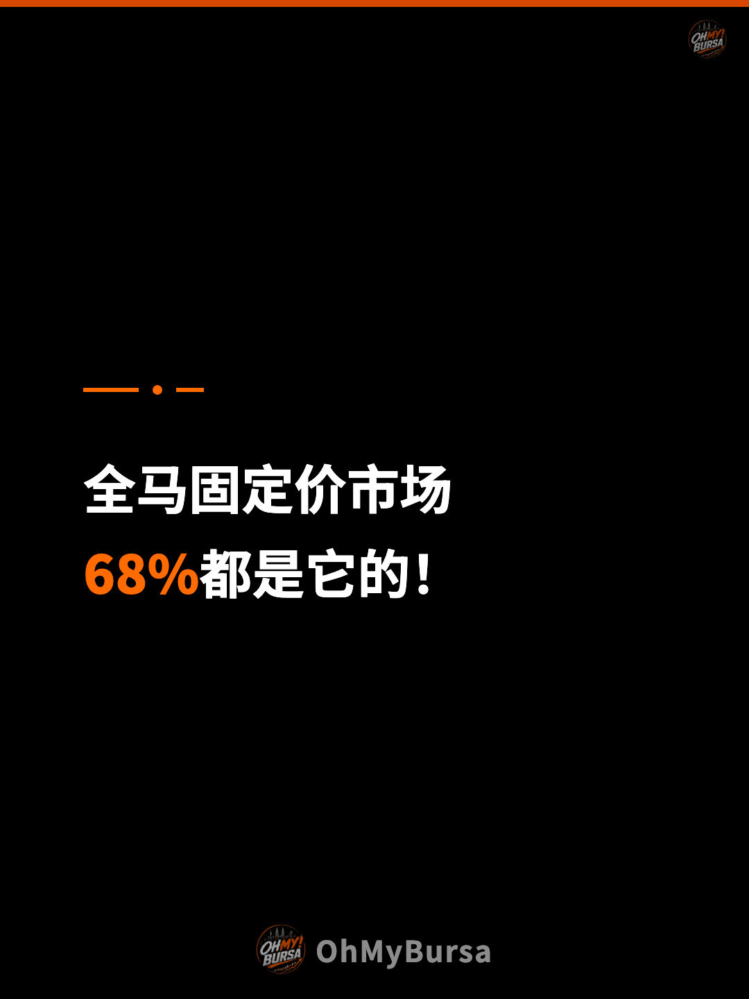 全马固定价市场 68%都是它的！